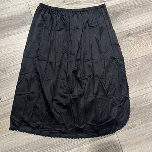 Vanity Fair black slip skirt